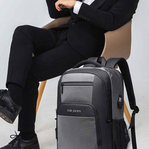 Laptop Backpack with USB Port | Grey