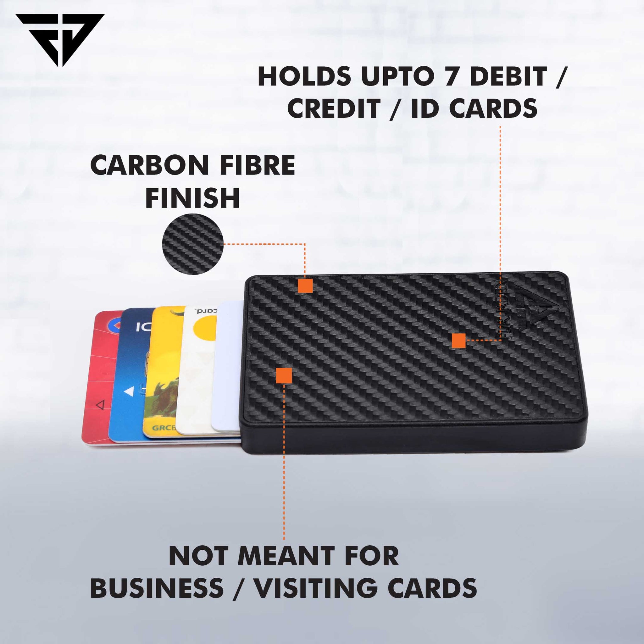 Carbon Finish Anti Theft Cardholder