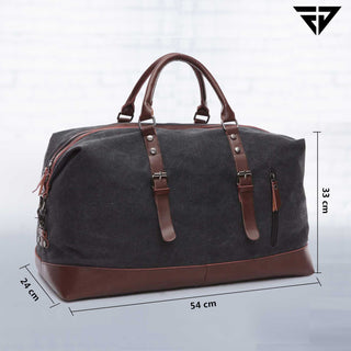 Black Canvas 40L Travel Duffle