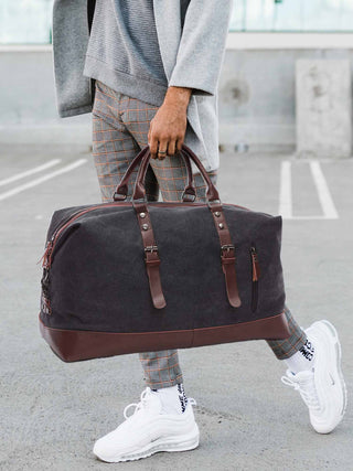 Black Canvas 40L Travel Duffle