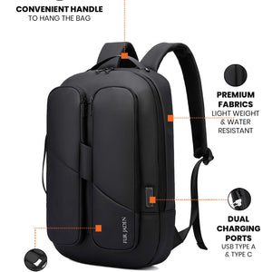 Pro-I Laptop Backpack | Charcoal Black