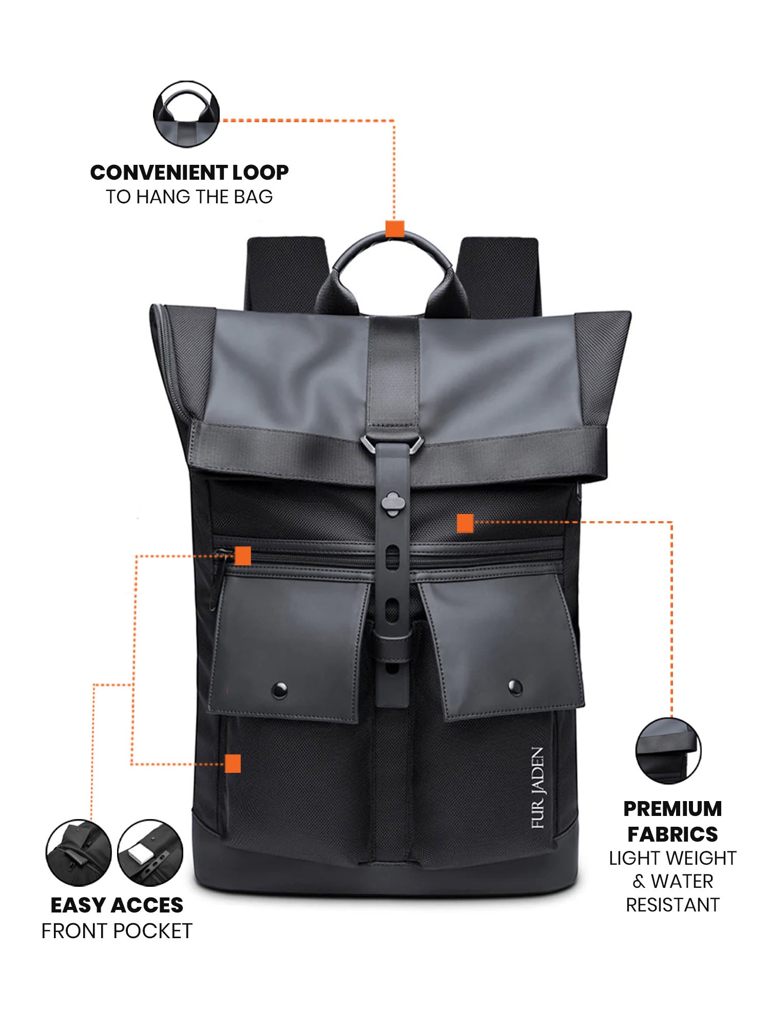 Pro-III Laptop Backpack | Charcoal Black