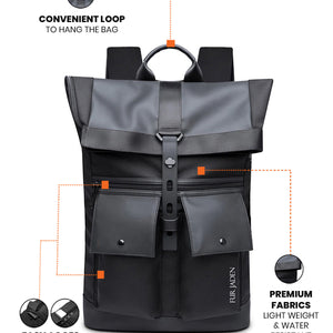 Pro-III Laptop Backpack | Charcoal Black