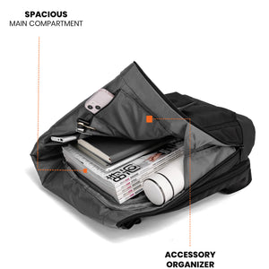 Pro-III Laptop Backpack | Charcoal Black