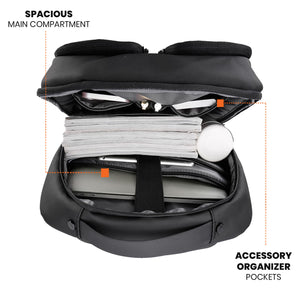 Pro-I Laptop Backpack | Charcoal Black