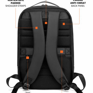 Pro-II Laptop Backpack | Charcoal Black
