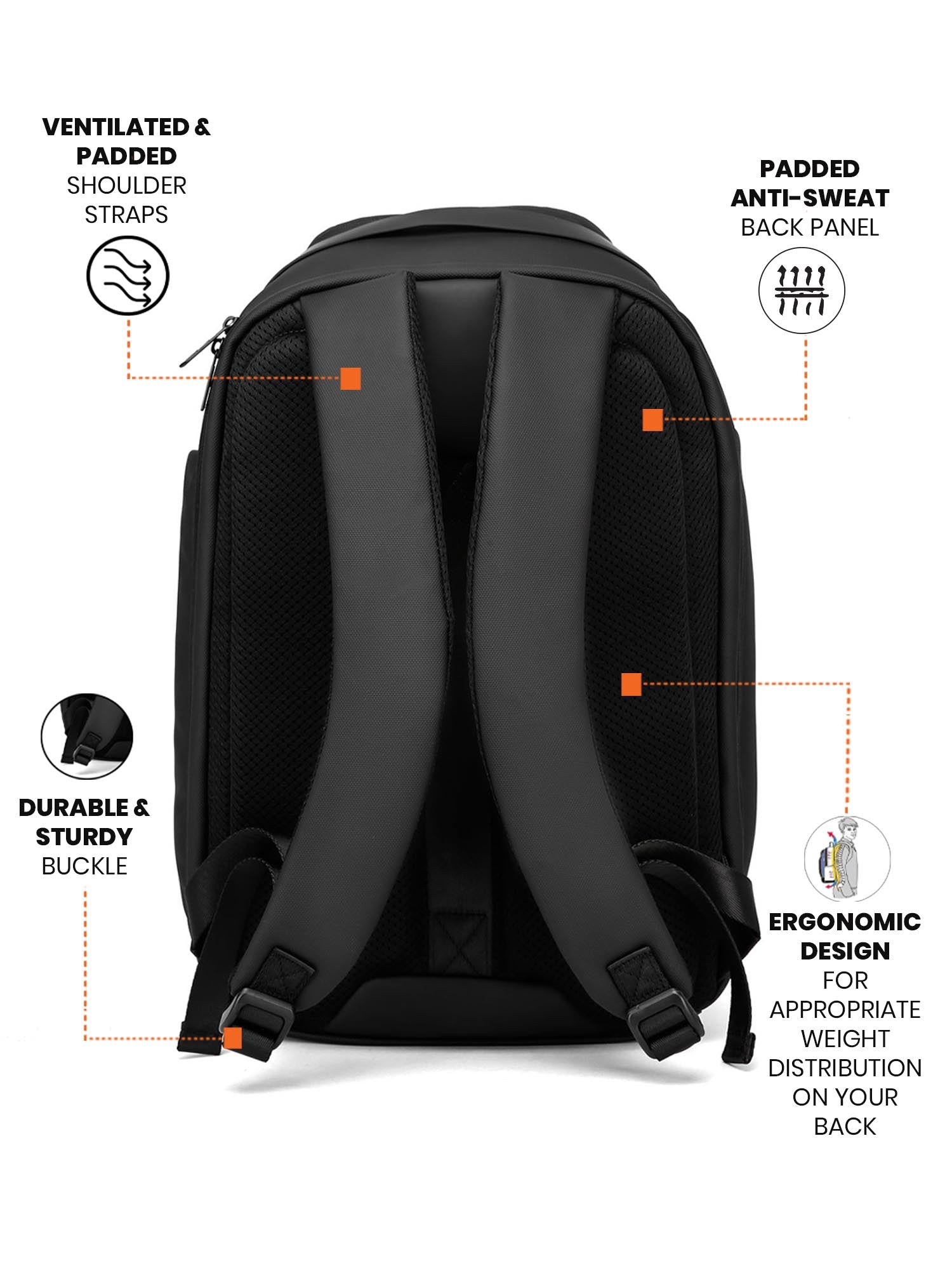 Pro-IV Laptop Backpack | Charcoal Black