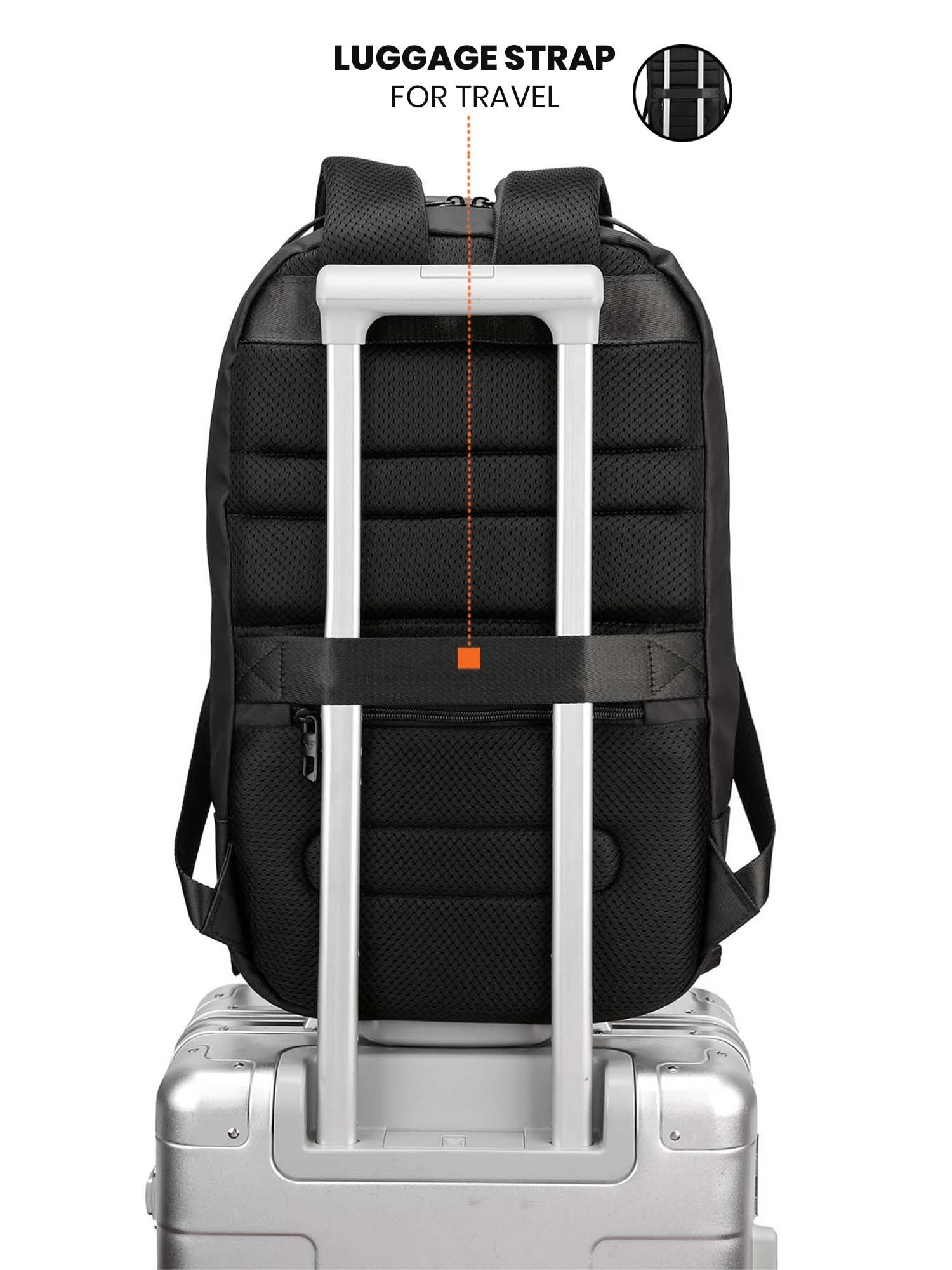 Pro-II Laptop Backpack | Charcoal Black