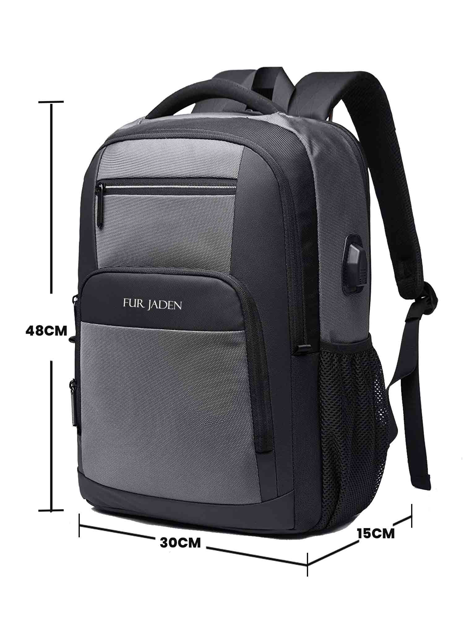Laptop Backpack with USB Port | Grey