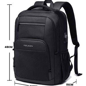 Laptop Backpack with USB Port | Black