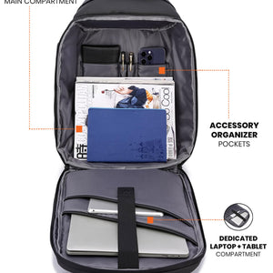 Pro-IV Laptop Backpack | Charcoal Black