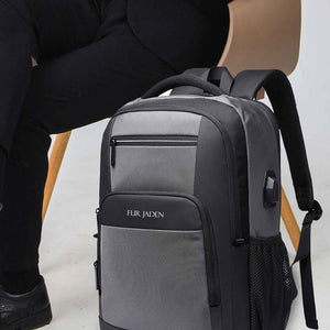 Laptop Backpack with USB Port | Grey