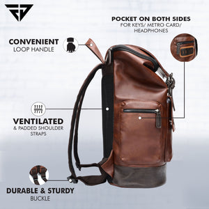 Anti Theft Laptop Backpack | Brown