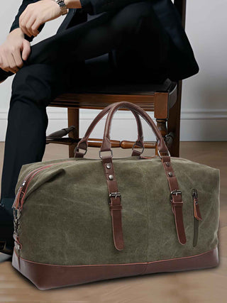 Military Green Canvas 40L Travel Duffle