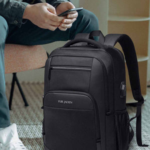 Laptop Backpack with USB Port | Black